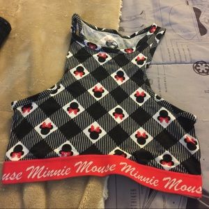 Minnie Mouse sports bra.